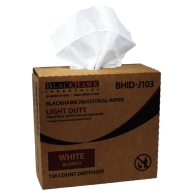 BHID-J103, 9.2 x 12.75 in, White, Light Duty, Wiper