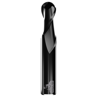 CEM10B2, 2 Flutes, 1 in, Uncoated, Carbide, Ballnose End Mill