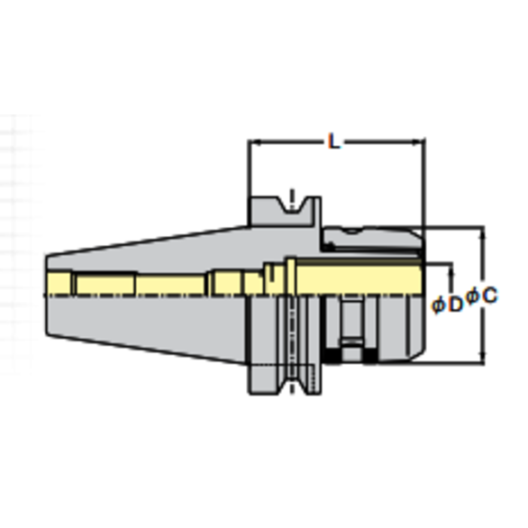 LyndexNikken NCAT40C3/4105UIDU Taper Size CAT40, Shank Type Tapered