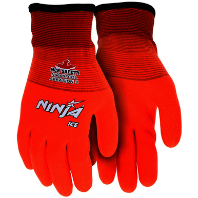MCR Safety N9690FCOXXL Men's Size 2X - Large, Nylon / Acrylic, PVC Coating, Cold Weather Gloves