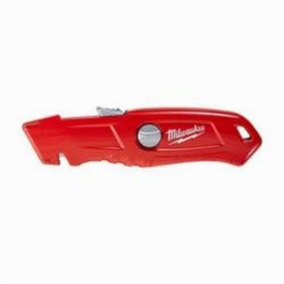 Milwaukee 48 22 1915 Safety Utility Knife Double Sided Self Retracting Blade High Carbon Steel Blade 2 Blades Blackhawk Industrial Supply Milwaukee 48 22 1915 Safety Utility Knife Double Sided Self Retracting Blade High Carbon Steel Blade 2 Blades Blackhawk Industrial Supply